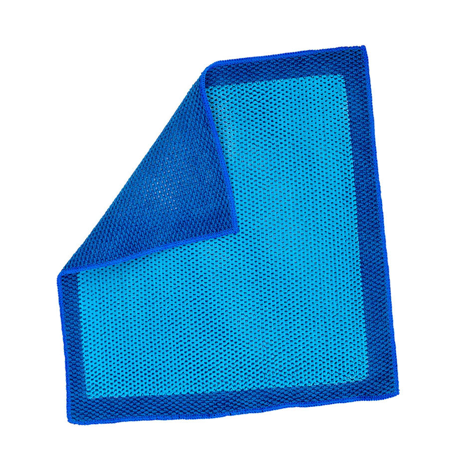 The Rag Company Terry Applicator Sponge, 2 x 4 / Light Blue / 6 Pack