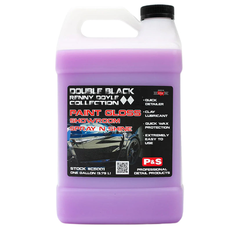 P&S Double Black Paint Gloss Showroom Spray N Shine 1gal