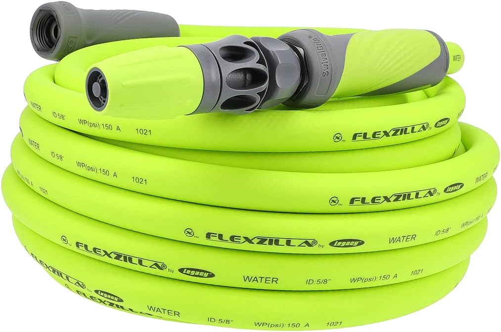 Flexzilla Garden Hose 5/8" x 50' with Nozzle