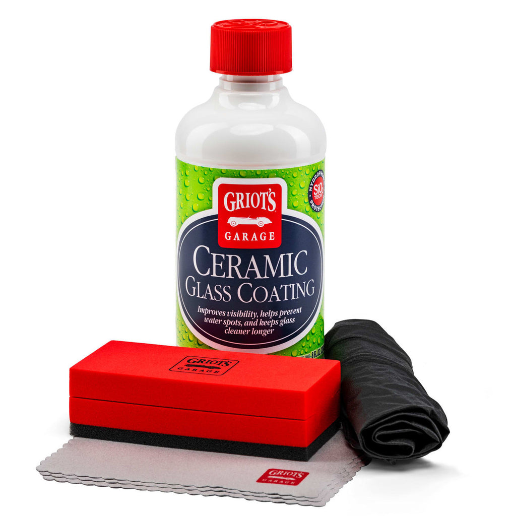 Obsessed Griot's Garage Ceramic Glass Coating Kit for exceptional water beading and improved visibility.