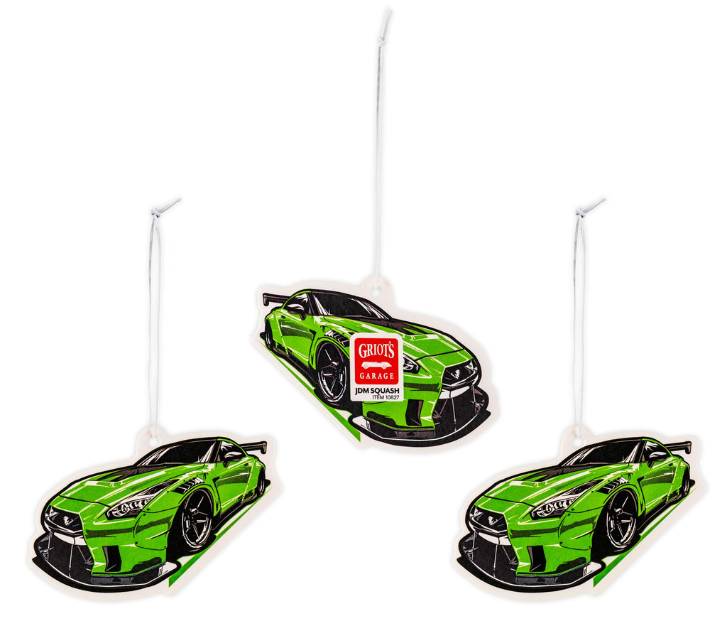 Griot's Garage Stinky-Be-Gone Hanging Air Freshener 3 Pack JDM Squash available at Auto Obsessed in Canada.