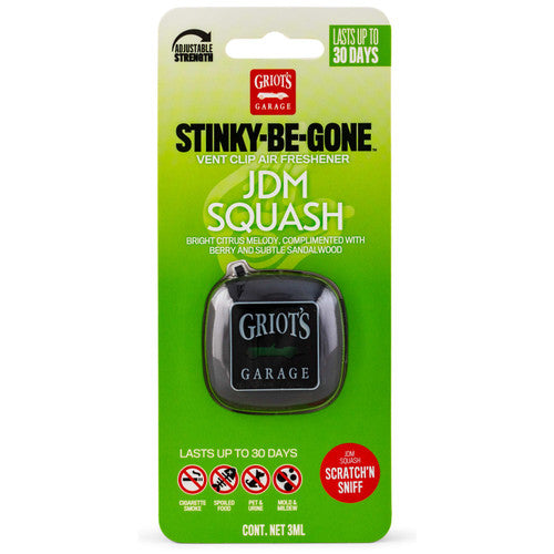 Griot's Garage Stinky-Be-Gone™ Vent Clip Air Freshener - JDM Squash, available at Auto Obsessed in Canada.