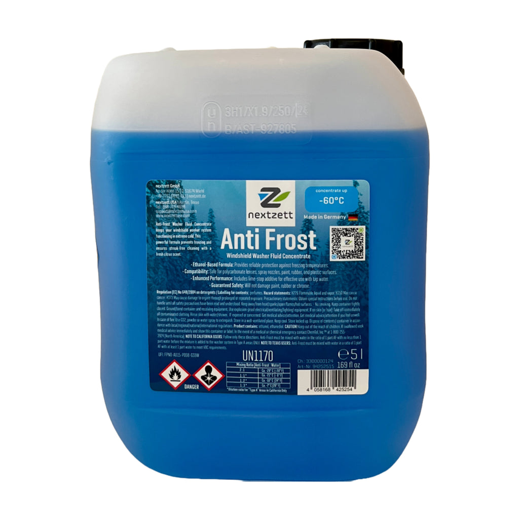 Auto Obsessed Anti Frost Windshield Washer Fluid Concentrate 169 oz (5 liter) - Perfect for Canadian winters.